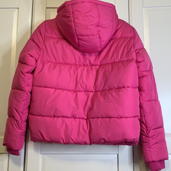 NEW🌟 Pieces Short Pink Puffer Jacket - Picture 2 of 6